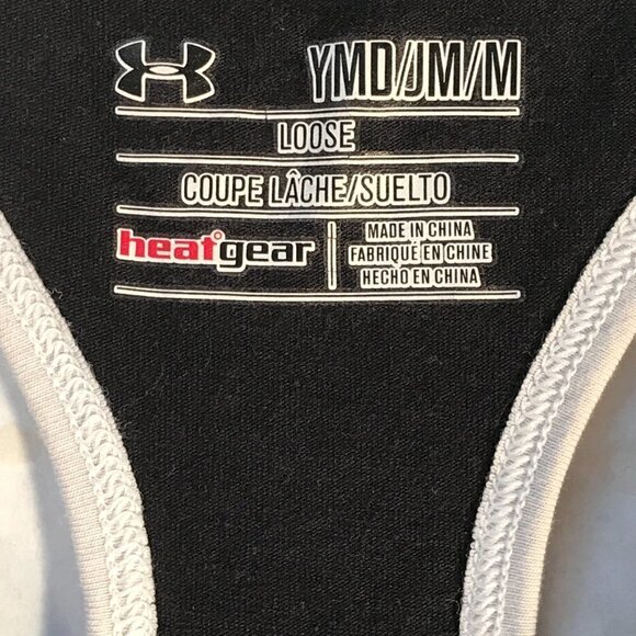 Under Armour Youth Medium Black Workout Tank Top Tee - Picture 7 of 10